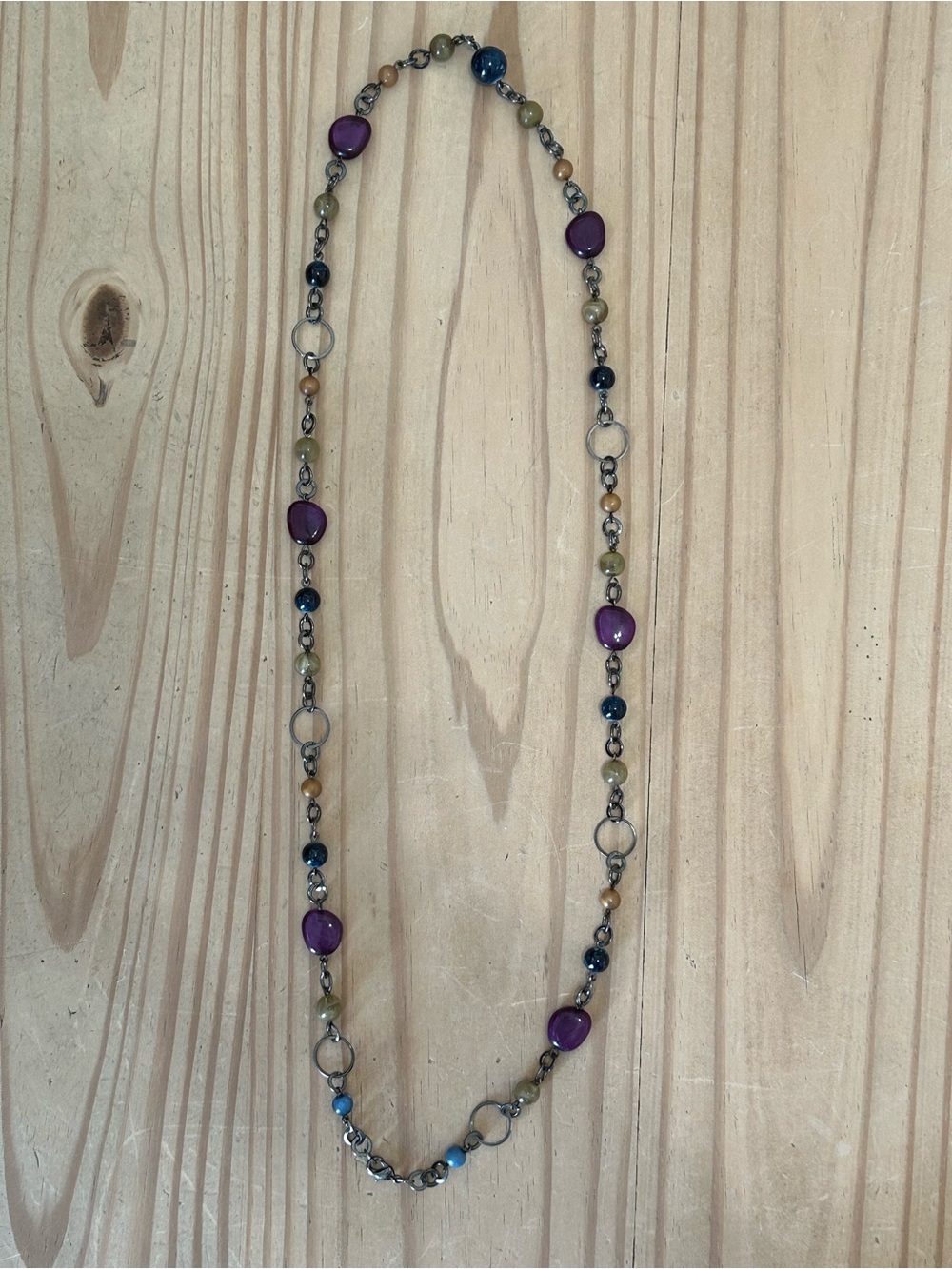 Multi Colored Beaded Long Necklace - Women Jewelry